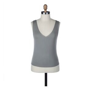 NWT Size XS Double Layered V-Neck‎ Tank. Color is Olive. Brand is Originality